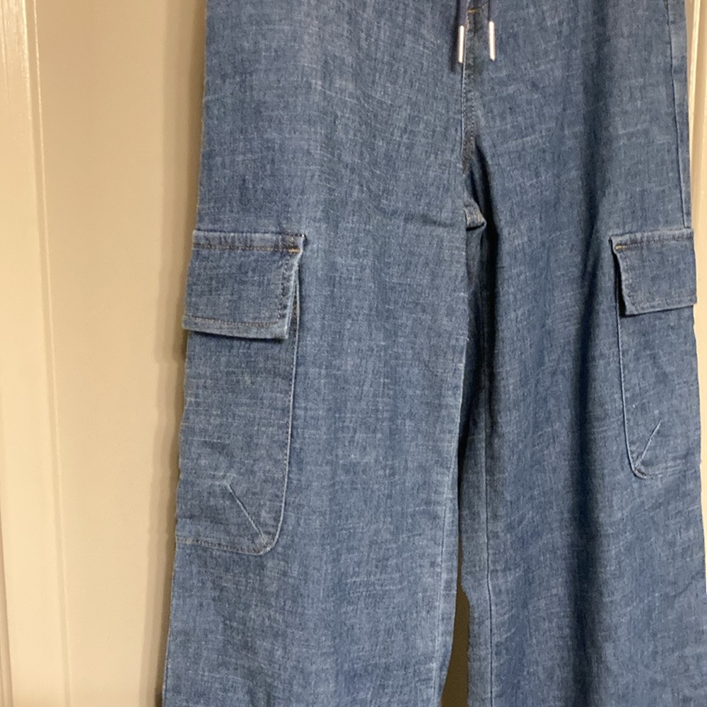 Level 99 blue lightweight cargo pants, size XS - Picture 3 of 8
